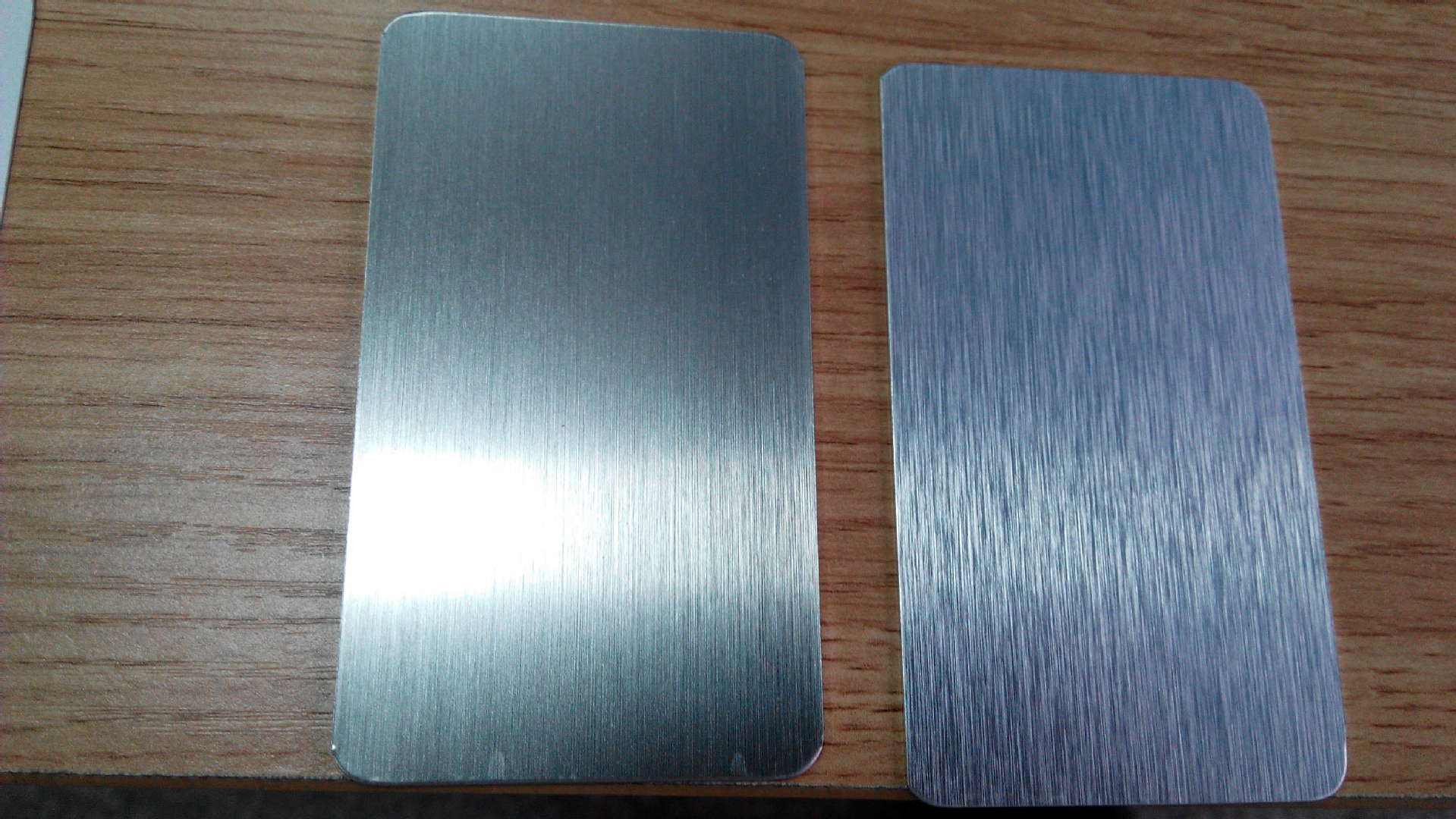 brushed Anodised aluminium plate