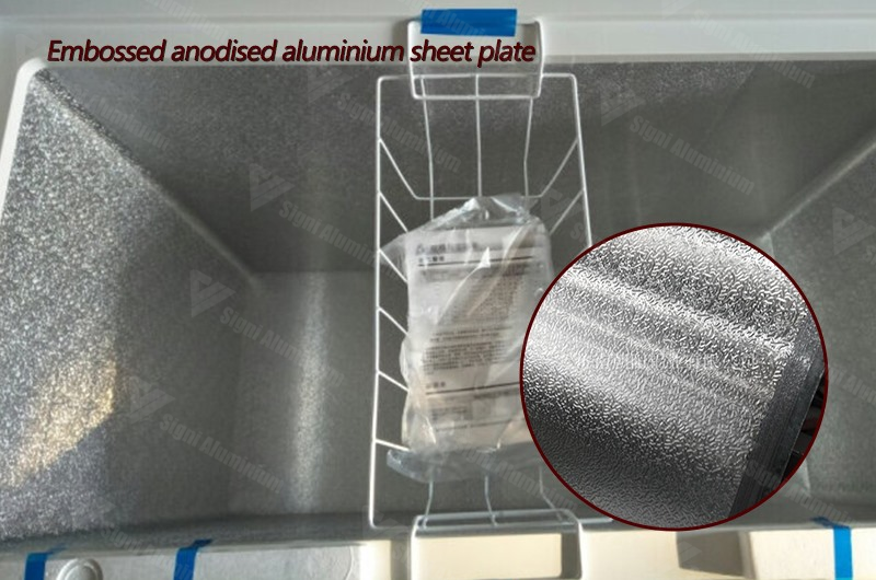 Anodised embossed aluminium sheet plate