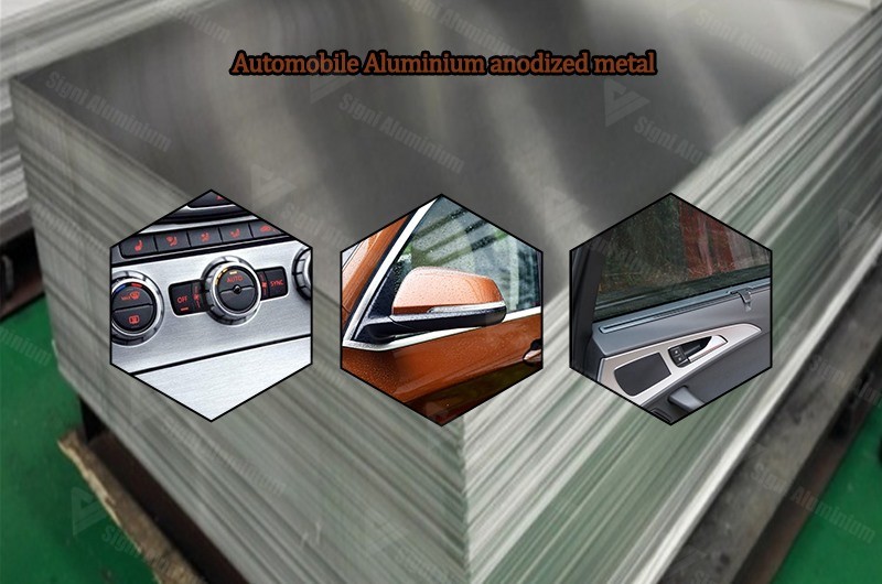 Automobile Aluminium anodized metal